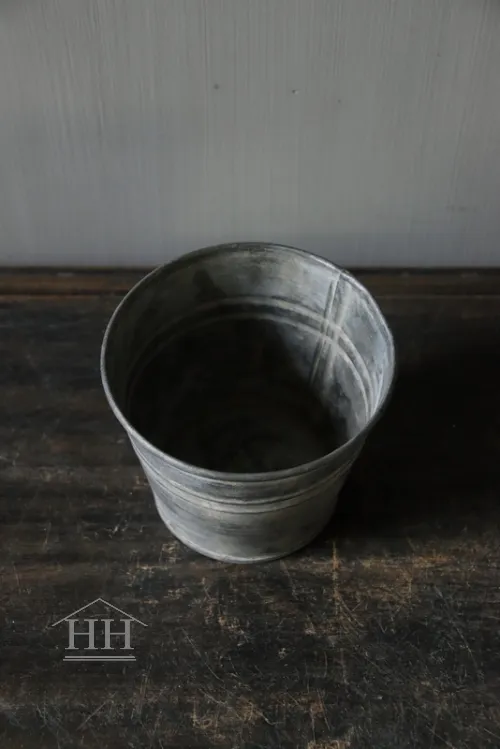 Rond zinken potje 8cm