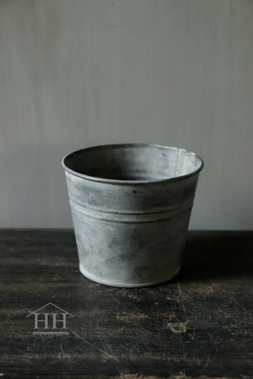 Rond zinken potje 10cm