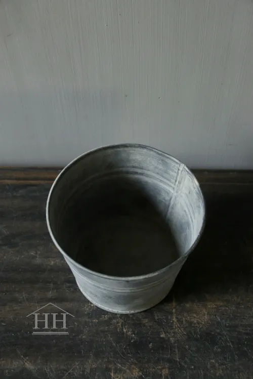 Rond zinken potje 10cm