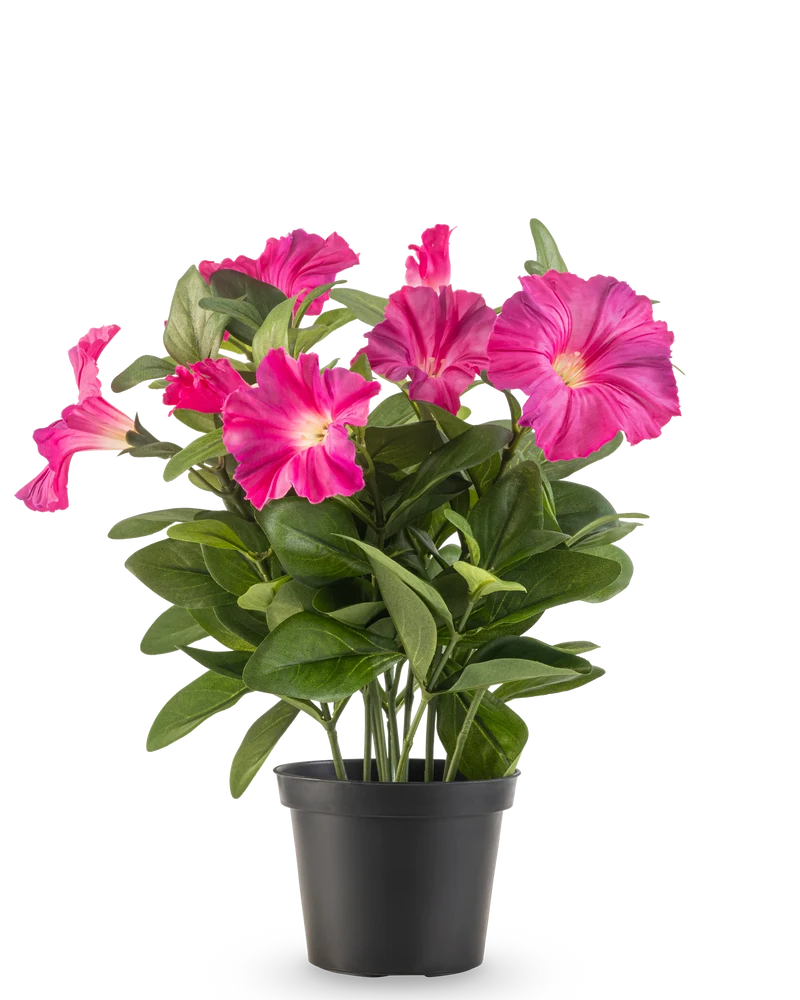 Künstliche Petunie Pflanze 25 cm dunkelrosa