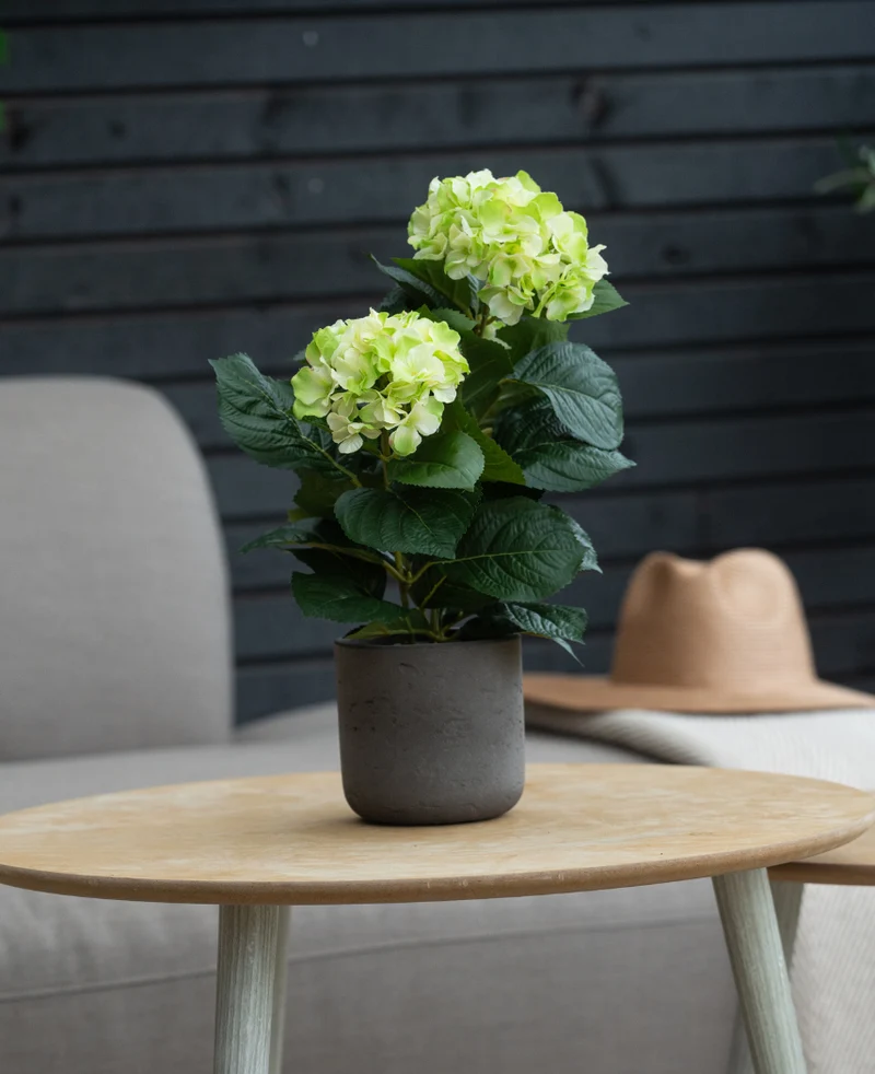Künstliche Hortensie Grün 35 cm