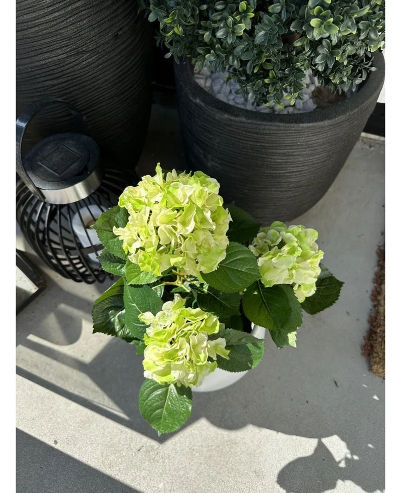 Künstliche Hortensie Grün 35 cm