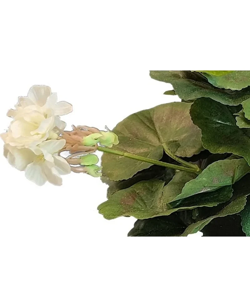 Künstliche Geranie 40 cm weiß