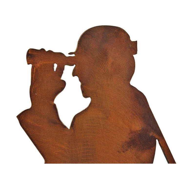 Jäger Fritz – Dekofigur aus rostigem Metall