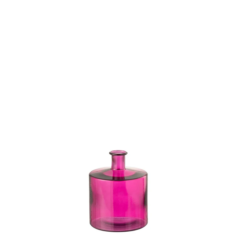 Vase Flasche, Glas in Pink