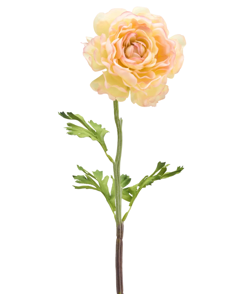 Künstliche Blume Ranunkel 51 cm hell weiß