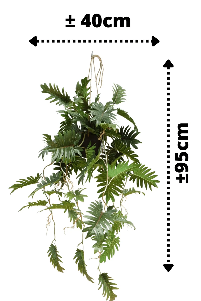 Philodendron künstliche Hängepflanze 95cm