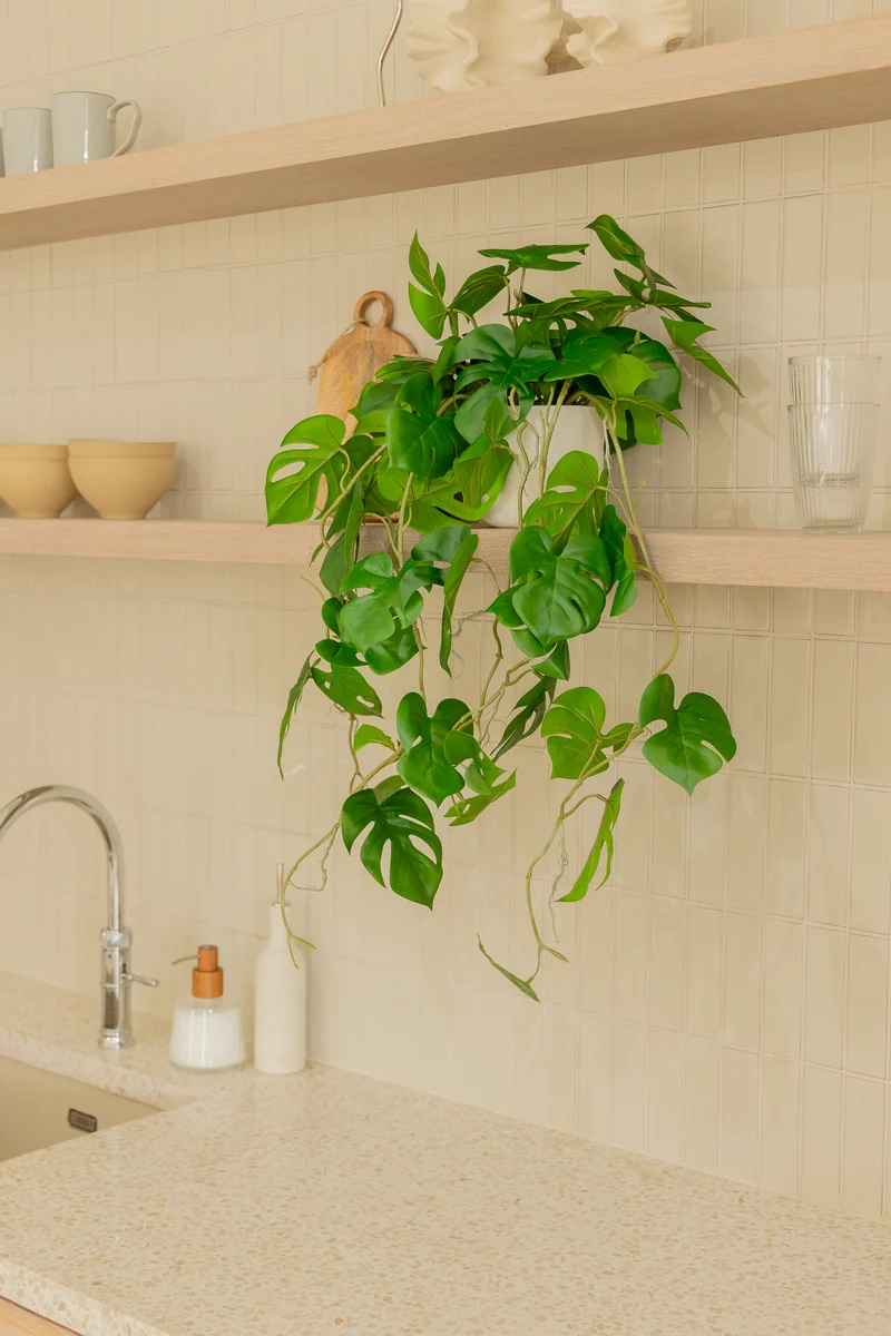 Monstera künstliche Hängepflanze 95cm