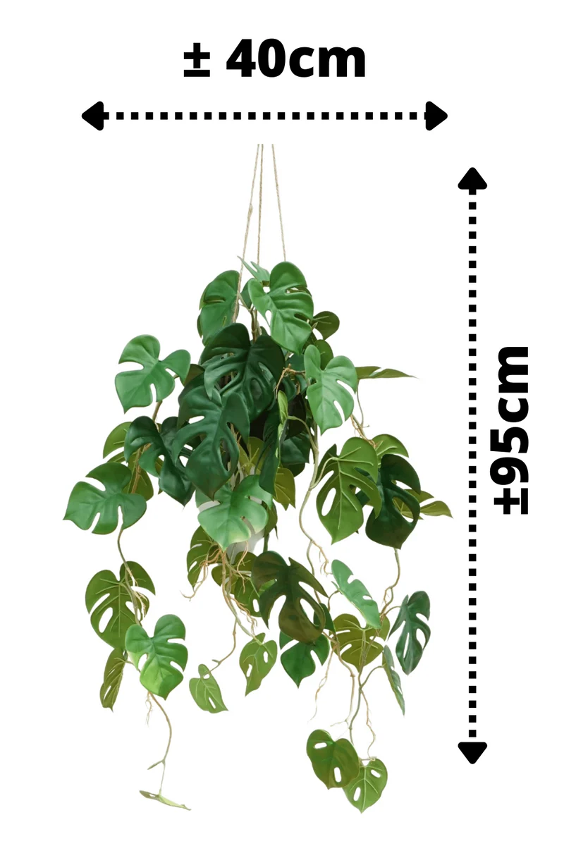 Monstera künstliche Hängepflanze 95cm