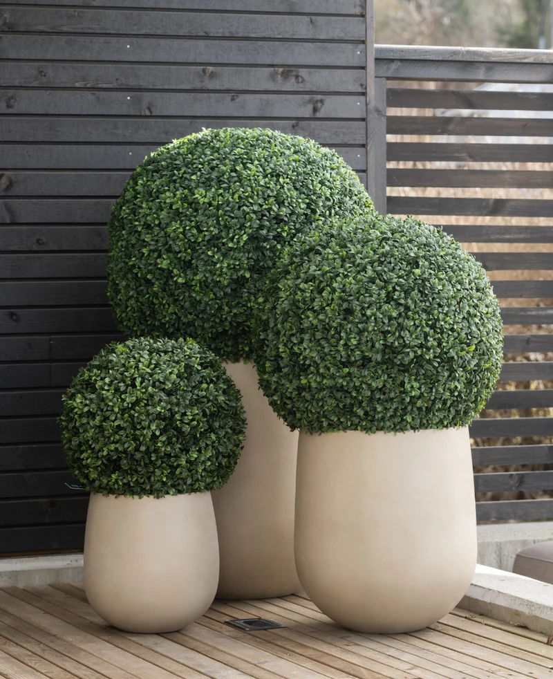 Kunstplant Buxus romeinse stijl UV D65cm