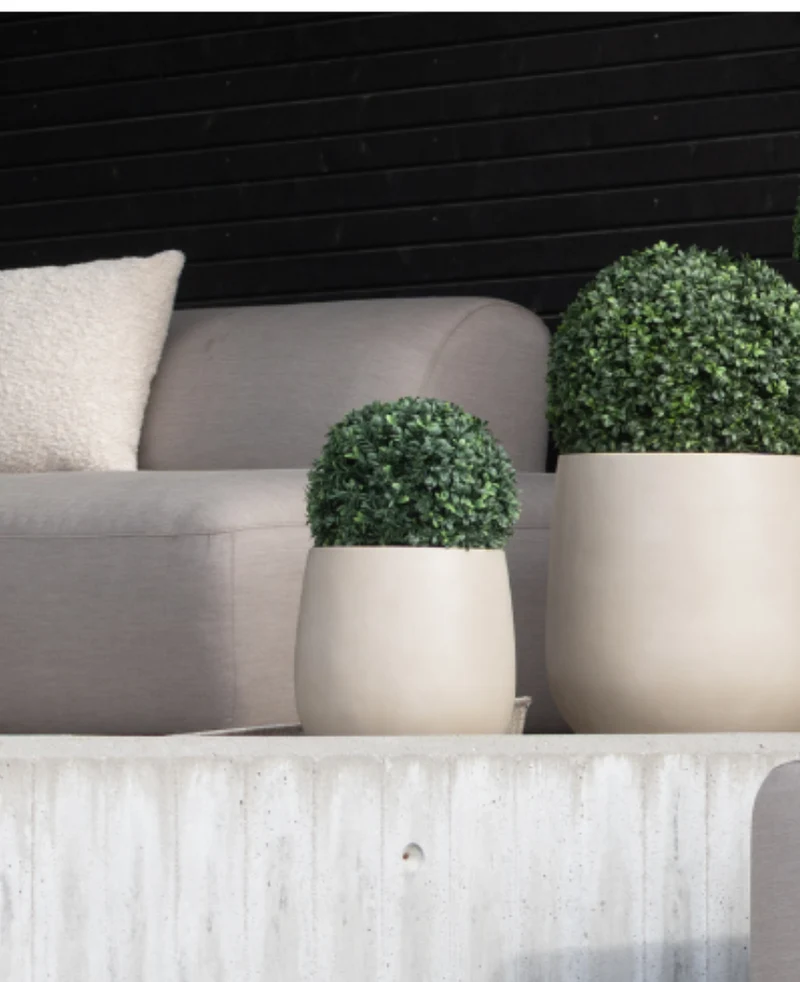 Kunstplant Buxus romeinse stijl UV D30cm
