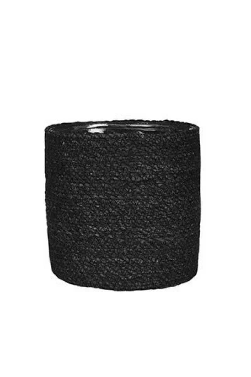 Blumentopf Korb Atlantic Schwarz 20cm hoch x 22Ø x 18Ø