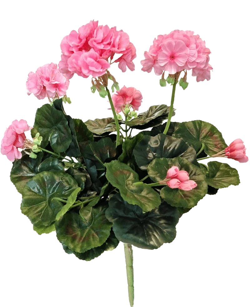 Künstliche Geranie 40 cm rosa