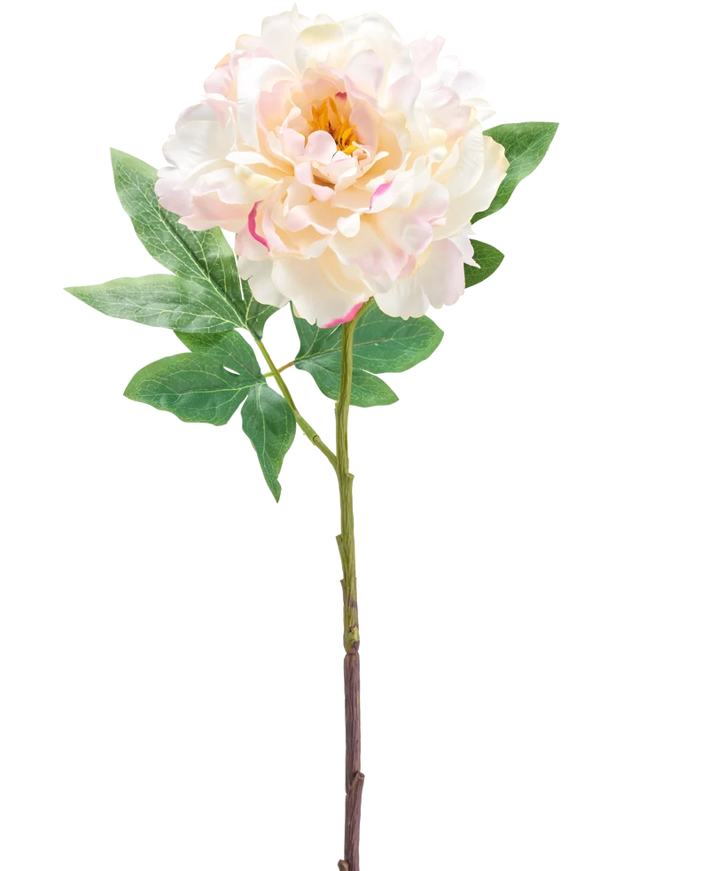 Künstliche Blume Pfingstrose 61 cm creme