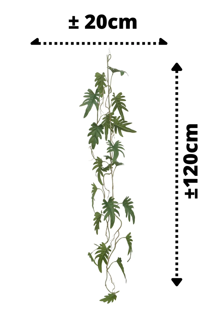 Philodendron künstliche Girlande 120cm