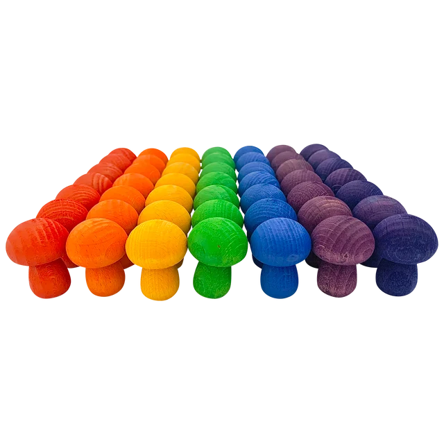 Mini-Regenbogenpilze, 49-teiliges Set