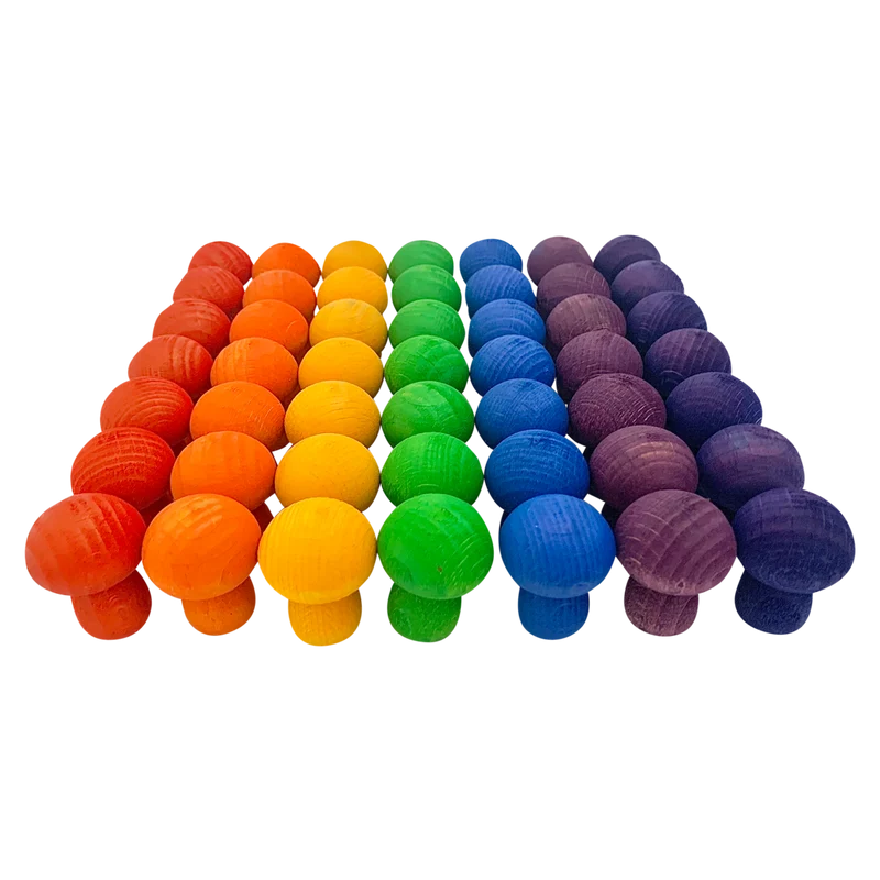 Mini-Regenbogenpilze, 49-teiliges Set