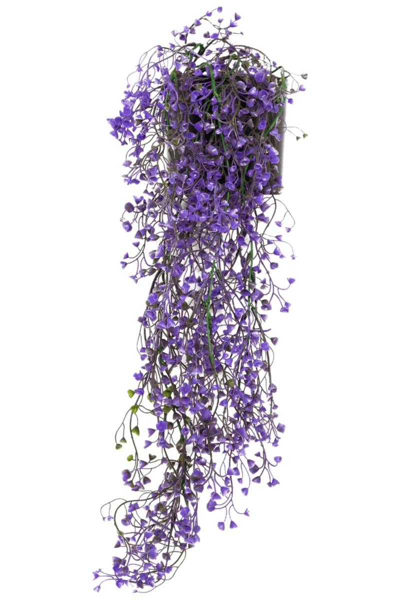 Lila künstliche Hängepflanze 70cm
