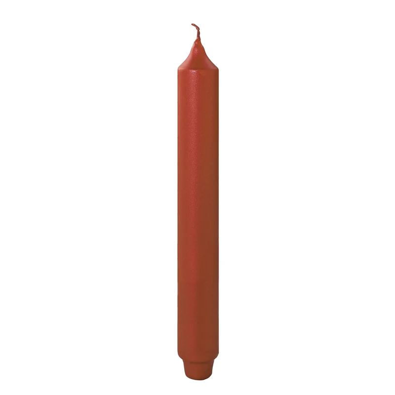 CANDLE metallic Stabkerze terra
