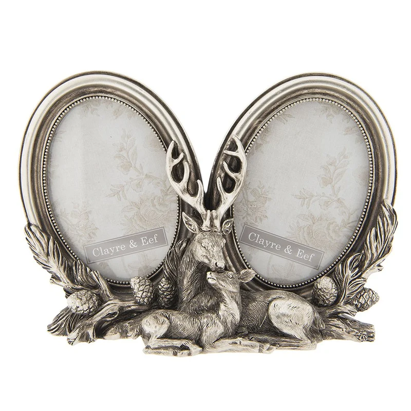 Fotorahmen-Set Silber, 2-teilig