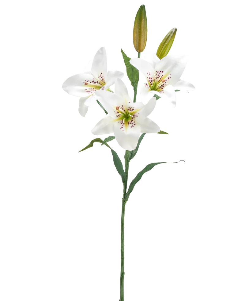 Künstliche Blume Lilie 78 cm weiß