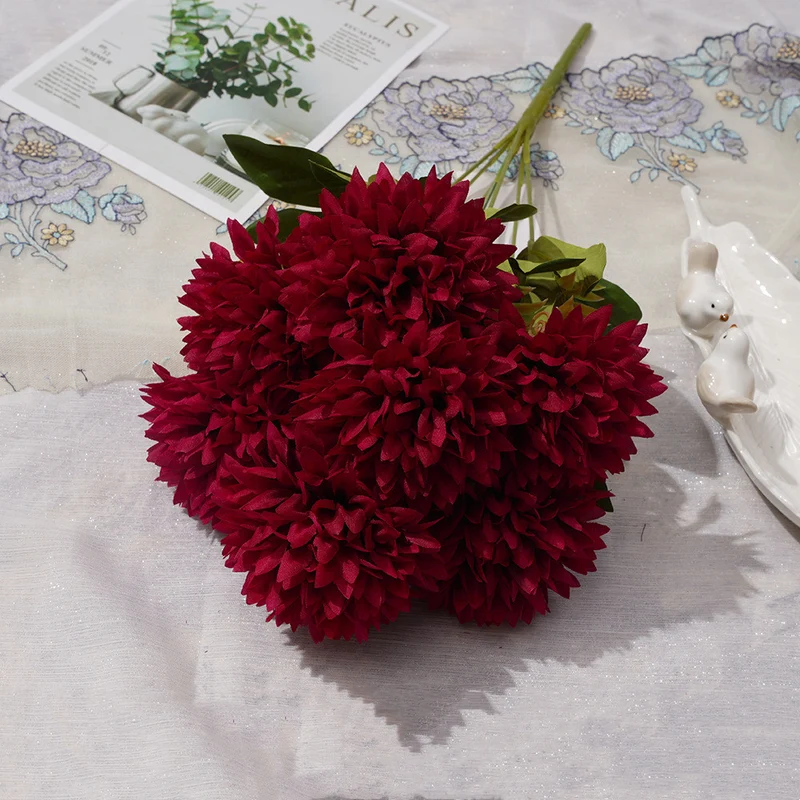 Künstliche Sonnenhutblume 42 cm, hochwertige Seidenblume, echt aussehend, für Hochzeiten, Wohnzimmer-Deko, Brautstrauß, Herbstdekoration