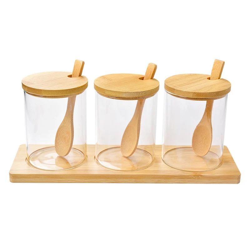 Vorratsglasdeckel transparent, 3er-Set