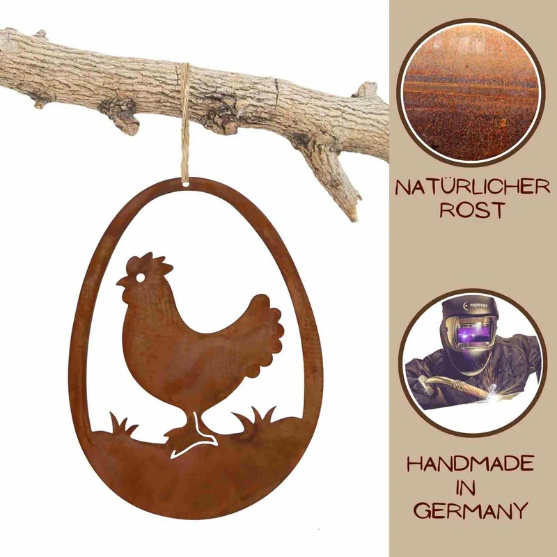 Huhn im Ei – Fensterdeko für die Osterzeit