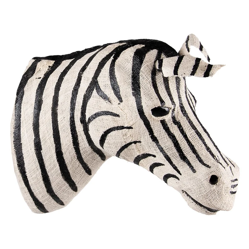 Zebra-Wandbild in zeitlosem Schwarz-Weiß