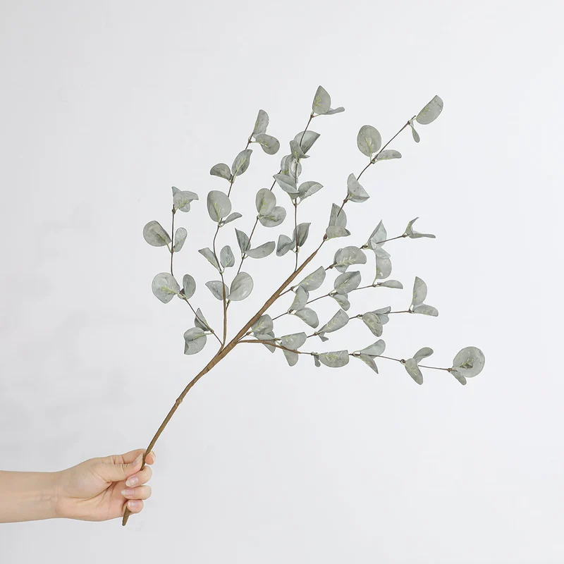 Eukalyptusblätter, 58cm, Kunstmaterial, modern, ideal für Hochzeiten, Wohnaccessoires, Café-Dekoration