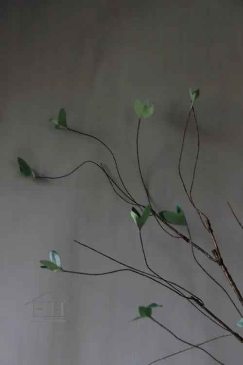 Kunsttak met groene blaadjes - 102 cm