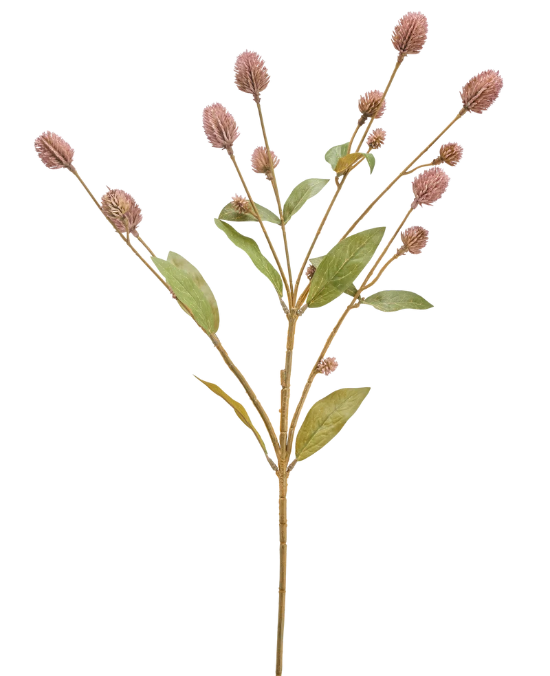 Künstliche Blume Globosa 69 cm mauve