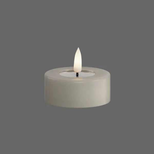 Groot led waxinelicht zand - 2 stuks - Deluxe Homeart