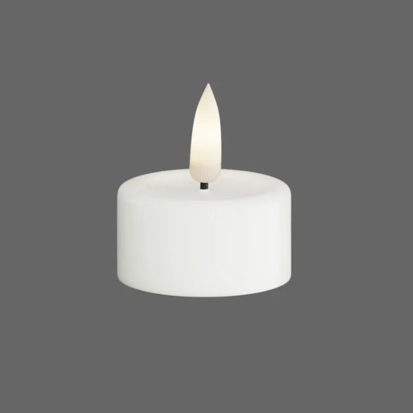 Led theelichtjes wit - 2 stuks - Deluxe Homeart