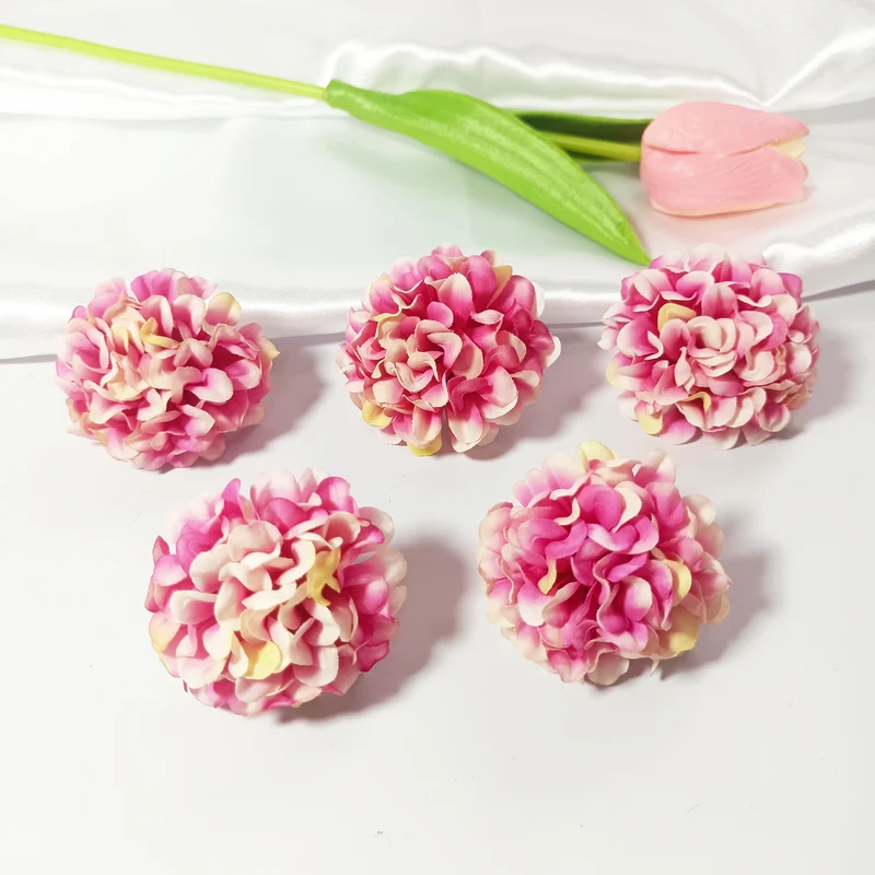 10er Set Hortensienköpfe künstlich, 4,5 cm, hochwertige Blüten für DIY, Hochzeit, Gestecke & Dekoration, realistisch & langlebig