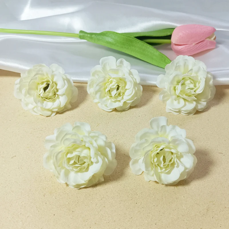 Künstliche Hortensienköpfe 10er Set, 5cm Blüten, Realistische Kunstblumen für DIY Bastelprojekte, Hochzeit, Gestecke, Anstecker, Deko
