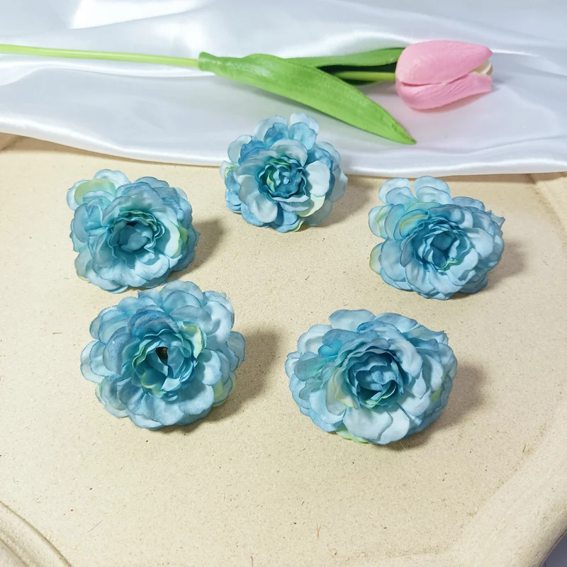 Künstliche Hortensienköpfe 10er Set, 5cm Blüten, Realistische Kunstblumen für DIY Bastelprojekte, Hochzeit, Gestecke, Anstecker, Deko