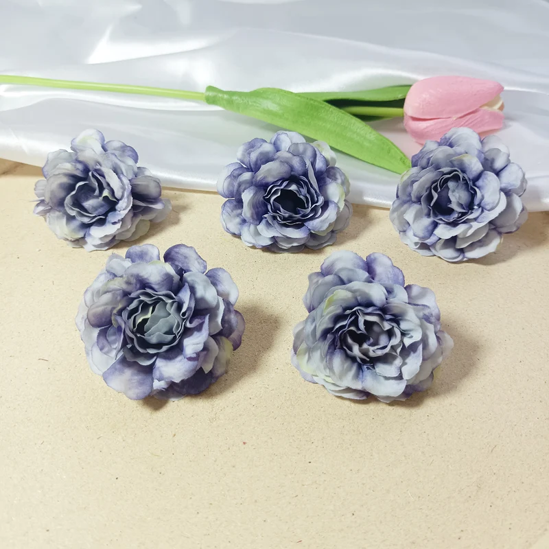Künstliche Hortensienköpfe 10er Set, 5cm Blüten, Realistische Kunstblumen für DIY Bastelprojekte, Hochzeit, Gestecke, Anstecker, Deko