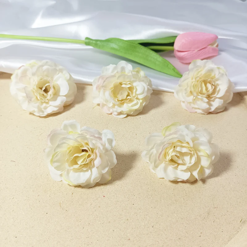 Künstliche Hortensienköpfe 10er Set, 5cm Blüten, Realistische Kunstblumen für DIY Bastelprojekte, Hochzeit, Gestecke, Anstecker, Deko