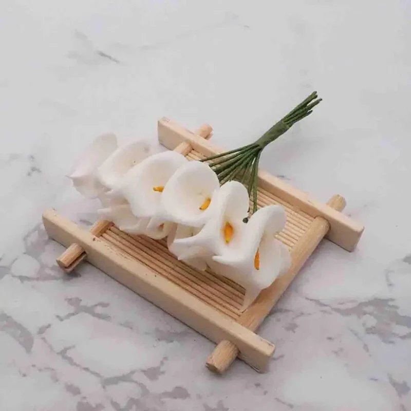 Künstliche Calla-Lilie 11 cm, realistisch, ideal für Hochzeiten, DIY-Geschenkverpackungen, Dekoration für Floristen, Eventplaner