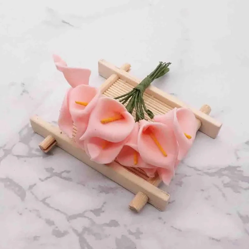 Künstliche Calla-Lilie 11 cm, realistisch, ideal für Hochzeiten, DIY-Geschenkverpackungen, Dekoration für Floristen, Eventplaner