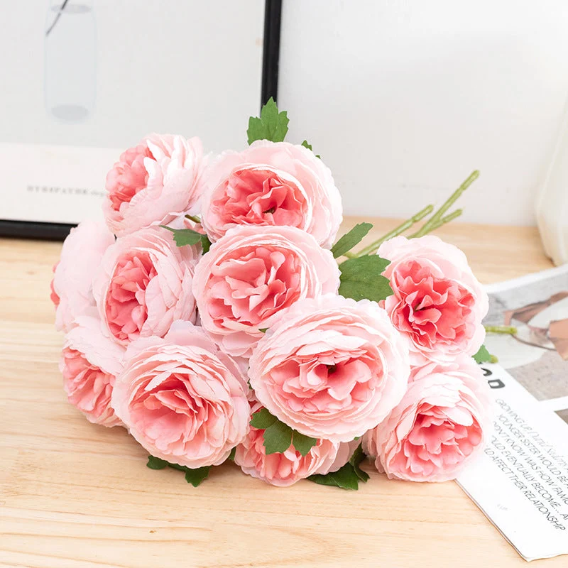 Künstliche Seiden-Pfingstrose, 30 cm, realistische Blume für Hochzeit, Dekoration, Floristik, Großhandel, 1 Stiel