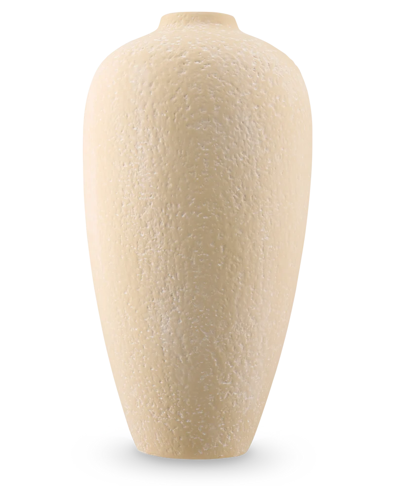 Vase Calm Bloom 42 cm creme-weiß