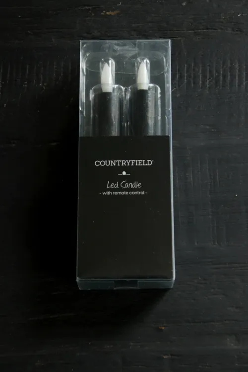 Countryfield led dinerkaars zwart - 15 cm