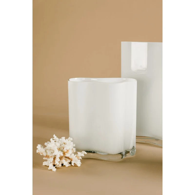 Designvase Coral, weiß, 20 cm