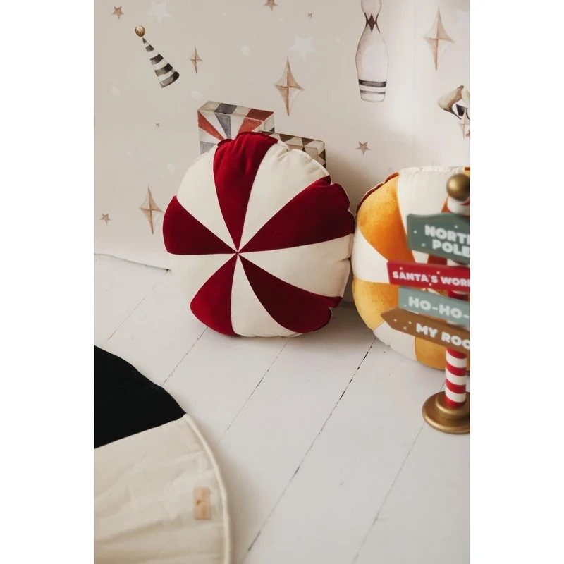 Patchwork-Kissen Red Candy, Weihnachtskollektion