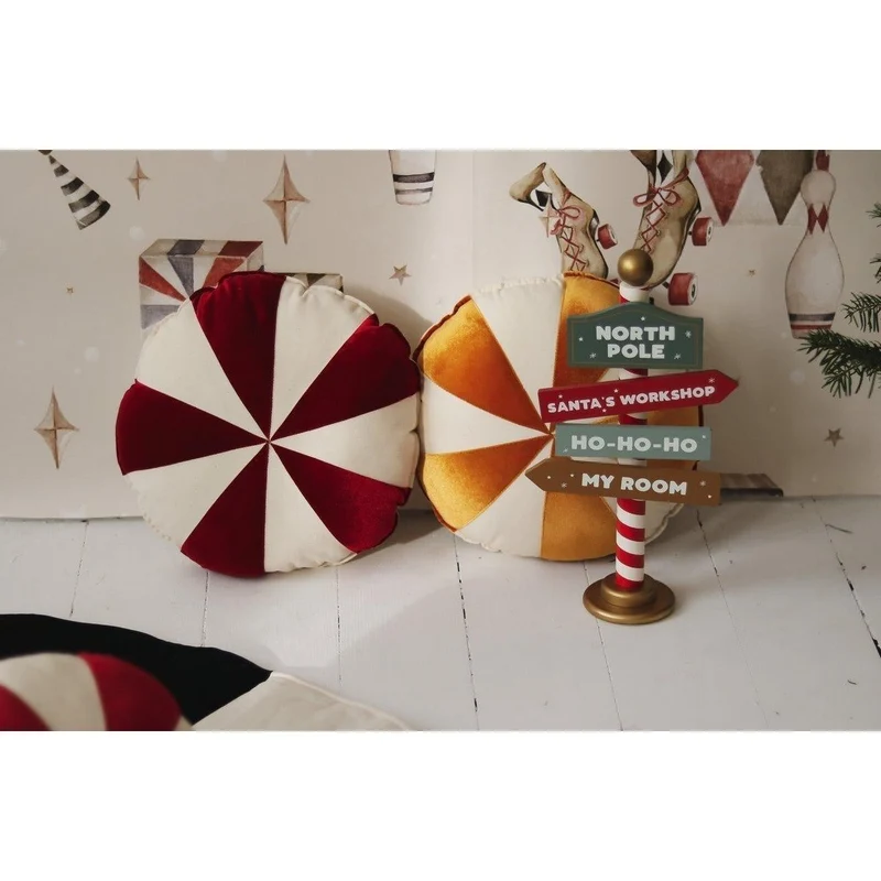 Patchwork-Kissen Red Candy, Weihnachtskollektion