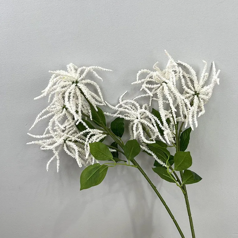 Künstliche Glyzinienfrüchte, 55 cm, Echtes Tastgefühl, Grün/Weiß, Hochzeitsdeko, Blumenarrangements, Innenraumgestaltung