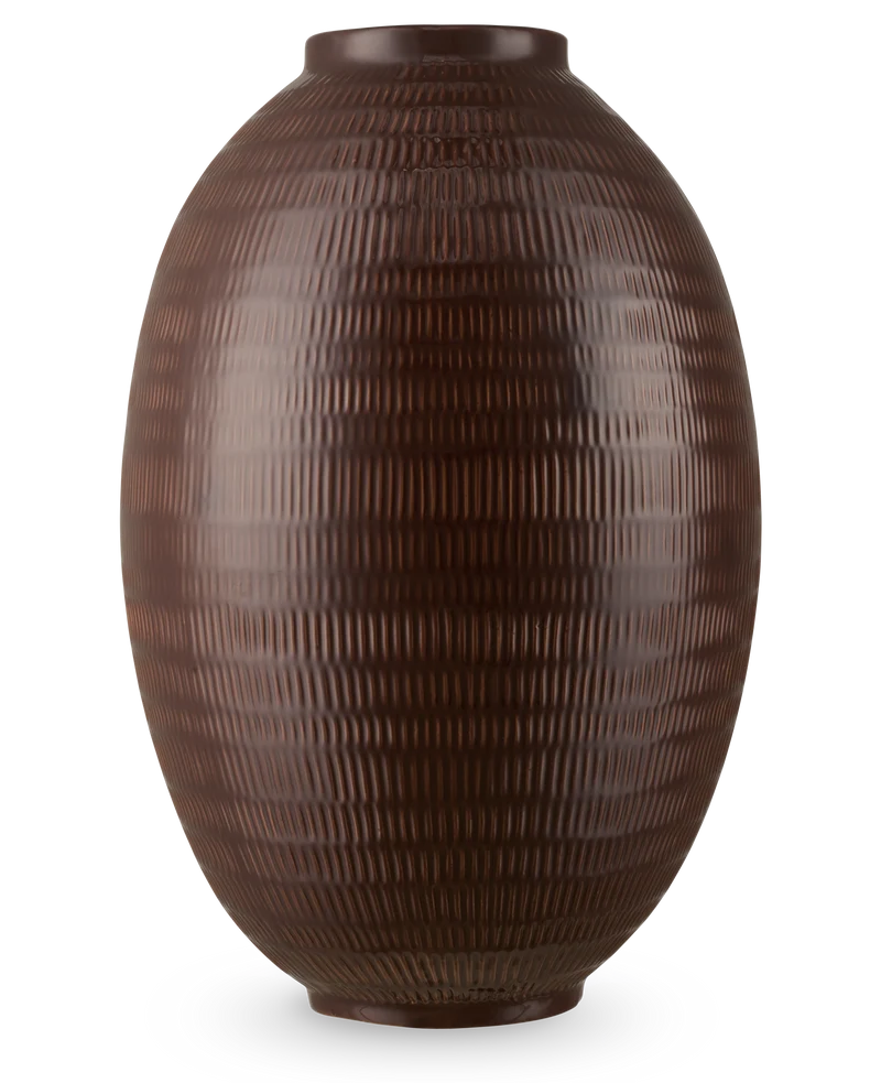 Vase Erde Nest 36 cm braun