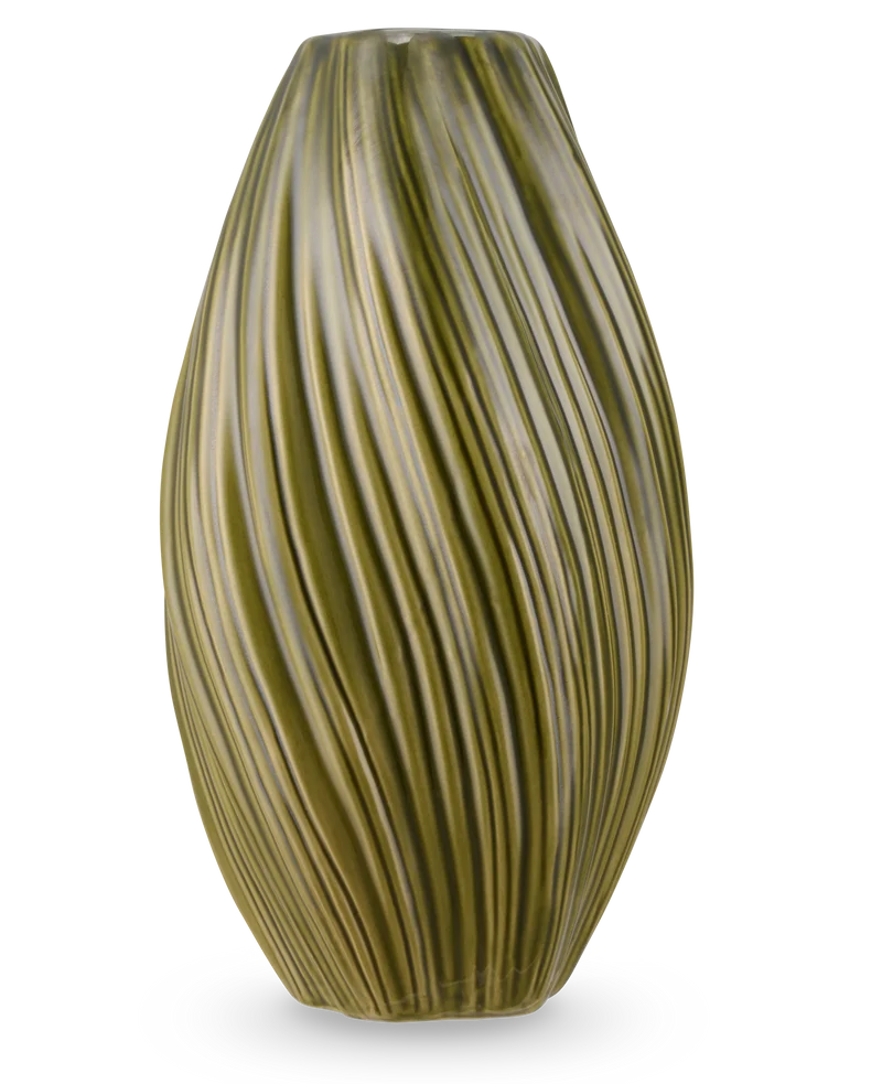 Vase Soft Dune 26 cm grün